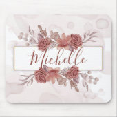 Aquarellblume Mousepad (Vorne)