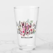 Aquarellblume MUTTER DES BRIDE-Brautparty Glas (Vorderseite)