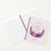 Aquarellblume Neh. 8:10 Die Freude des Herrn Notizblock (Innenseite)