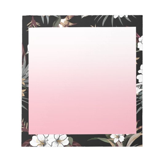 Aquarellblume Note Pad Notizblock (Vorderseite)