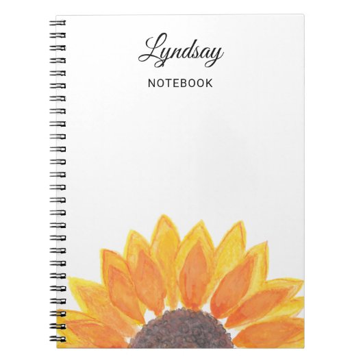 Aquarellblume Notizblock (Vorderseite)