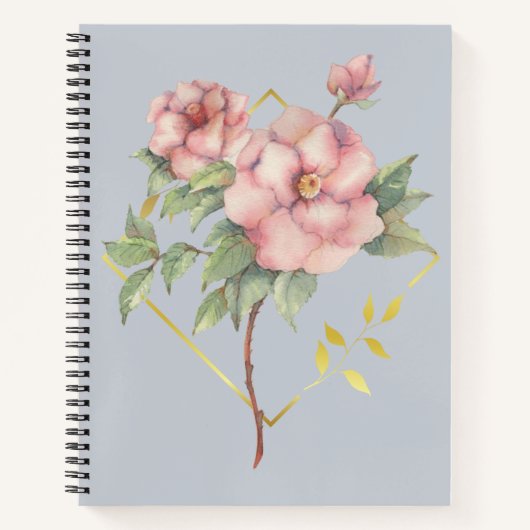 Aquarellblume Notizblock (Vorderseite)