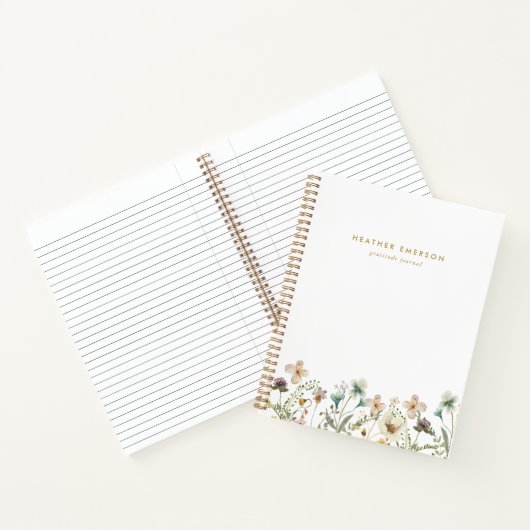 Aquarellblume Notizblock (Innenseite)