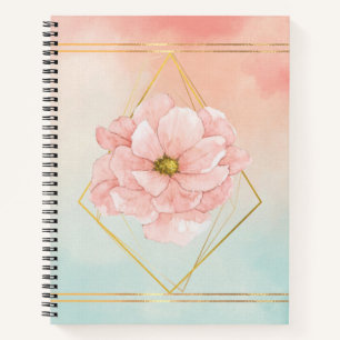 Aquarellblume Notizblock
