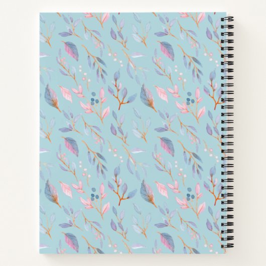 Aquarellblume Notizblock (Rückseite)