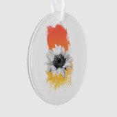 Aquarellblume Ornament (Vorderseite)