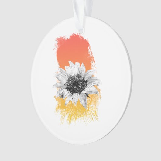 Aquarellblume Ornament (Vorderseite)