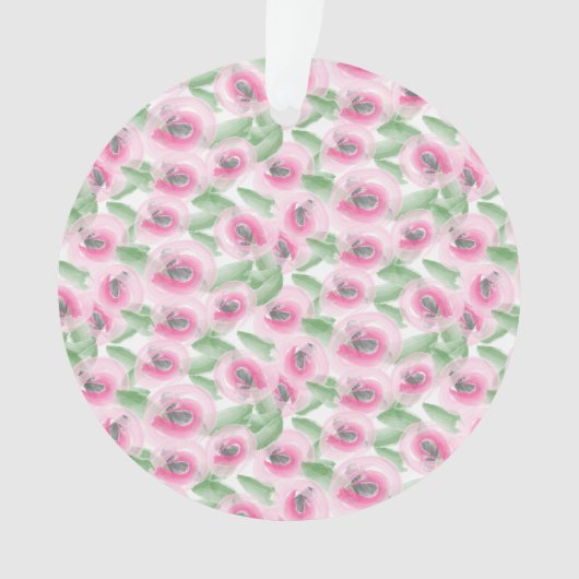 Aquarellblume Ornament (Vorderseite)