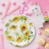 Aquarellblume Pappteller (Party)