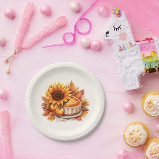 Aquarellblume Pappteller (Party)