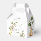 Aquarellblume Perfektes Pair Birnen Brautparty Geschenkschachtel (Rückseite)