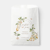 Aquarellblume Perfektes Pair Birnen Brautparty Geschenktütchen (Vorderseite)