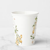 Aquarellblume Perfektes Pair Birnen Brautparty Pappbecher (Links)