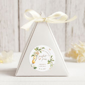 Aquarellblume Perfektes Pair Birnen Brautparty Runder Aufkleber