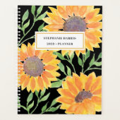 Aquarellblume Personalisiert 2023 Planer (Vorderseite)