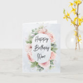 Aquarellblume Personalisiert Geburtstagsfeier Mama Karte (Gelbe Blume)