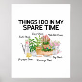 Aquarellblume Pflanze Funny Quote Garden Poster (Vorne)