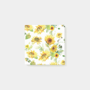 Aquarellblume Post-it Klebezettel