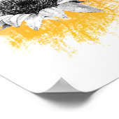 Aquarellblume Poster (Ecke)