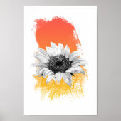 Aquarellblume Poster (Vorne)