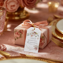 Aquarellblume Quinceanera Geschenkanhänger