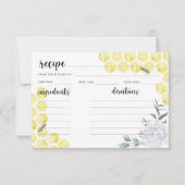 Aquarellblume - Rezeptkarte (Vorderseite)