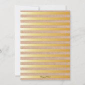 Aquarellblume Rose Rustikales Goldsüß 16 Einladung (Rückseite)