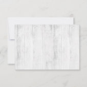 Aquarellblume Rustikale Hochzeitseinladung UAWG RSVP Karte (Rückseite)