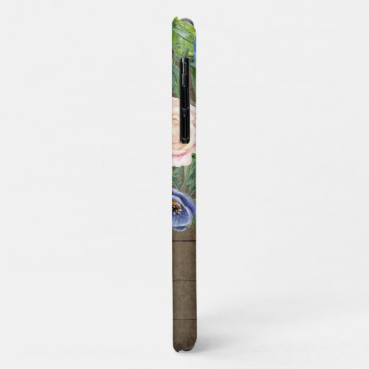 Aquarellblume Rustikales Schmetterlingskript aus H Case-Mate iPhone Hülle (Hinten/Links)