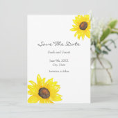 Aquarellblume Save The Date (Stehend Vorderseite)