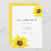 Aquarellblume Save The Date (Vorne/Hinten)