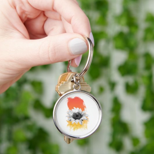 Aquarellblume Schlüsselanhänger (Hand)
