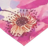 Aquarellblume Schmetterlingsgarten Glitzer Tischdecke (Schrägansicht)