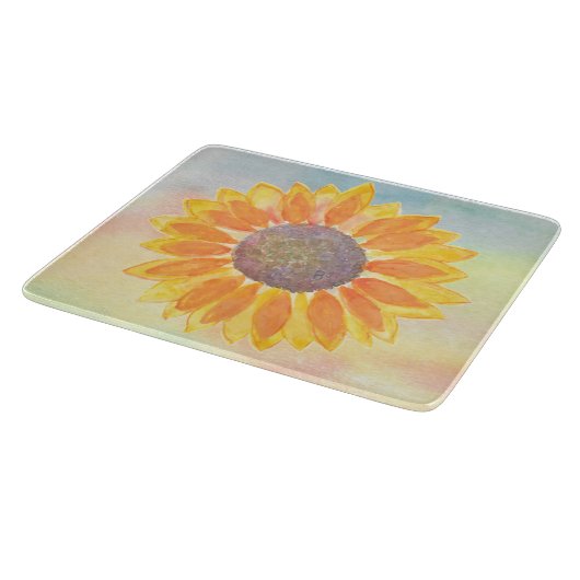 Aquarellblume Schneidebrett (Ecke)