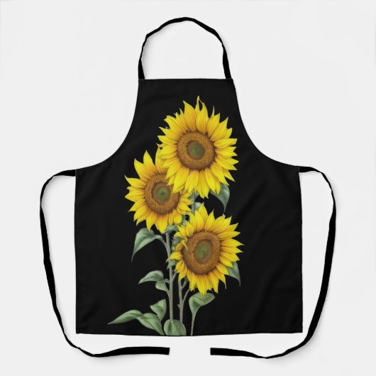 Aquarellblume Schürze (Vorderseite)