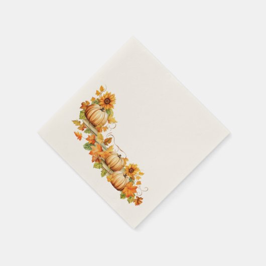 Aquarellblume Serviette (Ecke)