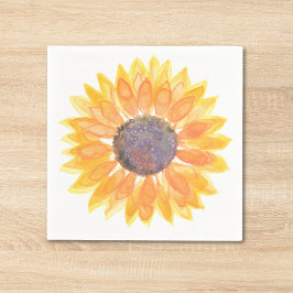 Aquarellblume Serviette