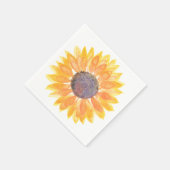 Aquarellblume Serviette (Ecke)