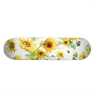Aquarellblume Skateboard
