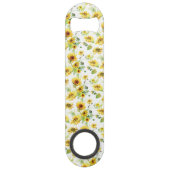 Aquarellblume Speed Flaschenöffner (Rückseite)