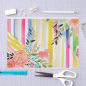 Aquarellblume spielend Whimsikrosa Decoupage Seidenpapier (Handwerk)
