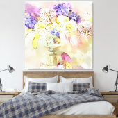 *~ Aquarellblume Stillleben Blume AP56 Leinwanddruck (Insitu (Schlafzimmer))