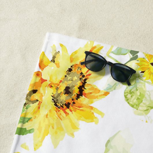 Aquarellblume Strandtuch (Beispiel)