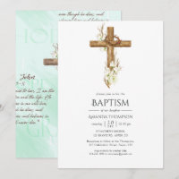 Aquarellblume Taufe/Christening/Dedication