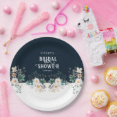 Aquarellblume tief im Traum Brautparty Pappteller (Party)