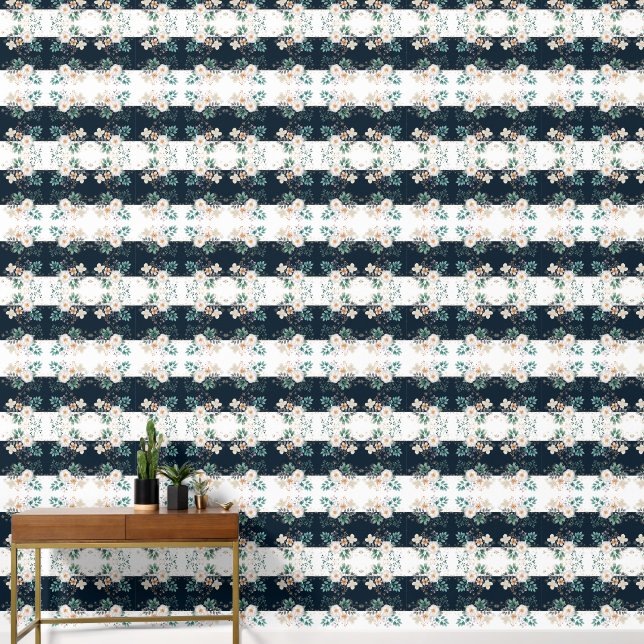 Aquarellblume tief im Traum Tapete (Korridor)