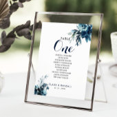 Aquarellblume Tischnummer 1 Sitzplan