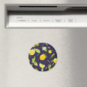 Aquarellblume und Blätter 10 Magnet (In Situ (Geschirrspüler))