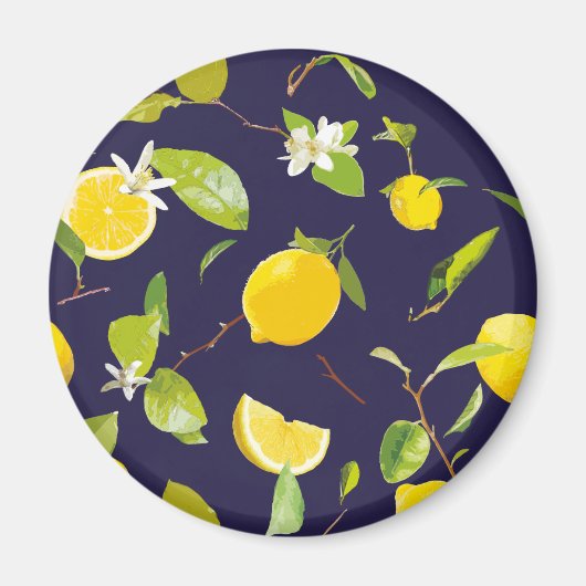 Aquarellblume und Blätter 10 Magnet (Vorne)