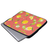 Aquarellblume und Blätter 12 Laptopschutzhülle (Vorne Knopf)